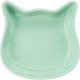 Castron Ceramic pentru Pisici, Formă Cap Pisică, 0.25 l / 12x12 cm, Diverse Culori