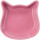 Castron Ceramic pentru Pisici, Formă Cap Pisică, 0.25 l / 12x12 cm, Diverse Culori