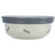 Set 2 Castroane Ceramice cu Suport Metalic Trixie, 2x0.3 l / 12 cm / 26x7x14 cm, Alb/Albastru-Gri, 24790
