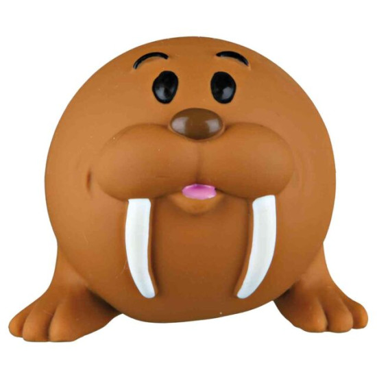 Jucărie pentru Câini, Minge Animăluț, Latex, cu Sunet, 6 cm, Diferite Modele