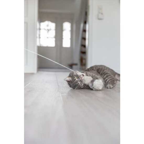 Jucărie pentru Pisici, Undiță cu 3 Mingi de Plus, 35 cm