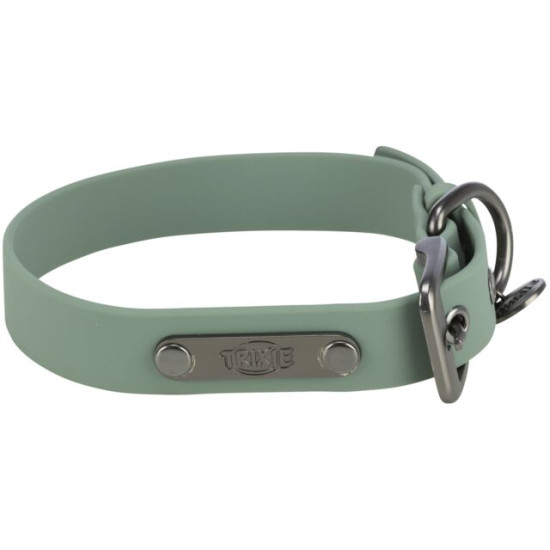 Zgarda City Style pentru Câini Trixie, M: 35–42 cm / 20 mm, Verde-Salvie, 1971519