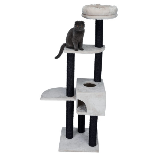 Ansamblu de Joacă Nita pentru Pisici, 45x45 cm / h: 147 cm, Gri Deschis