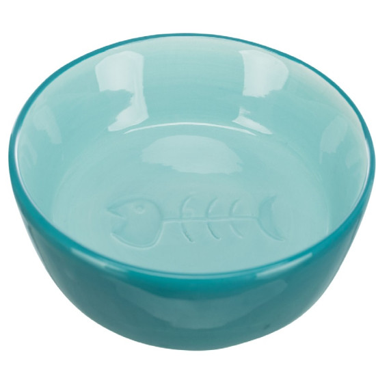 Castron Ceramic pentru Pisici, 0.2 l / 13 cm, Diverse Culori