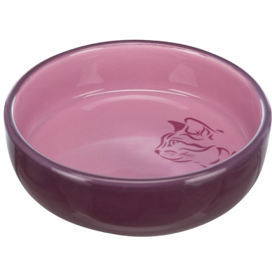 Castron Ceramic pentru Pisici, 0.3 l / 15 cm, Diverse Culori