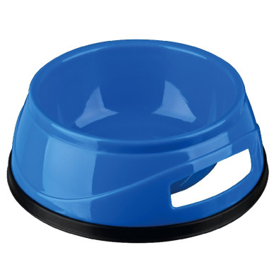 Castron Plastic Antiderapant Greu, 0.5 l / 14 cm, Diverse Culori,