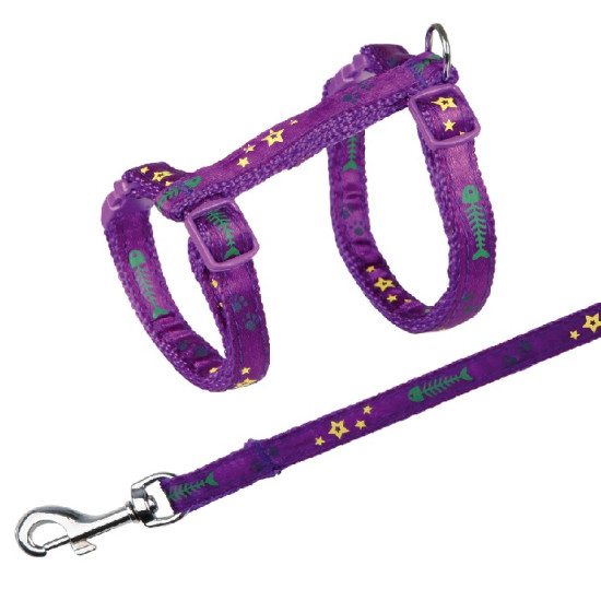 Ham și Lesă pentru Pisici, 22–36 cm / 10 mm, Diferite Culori