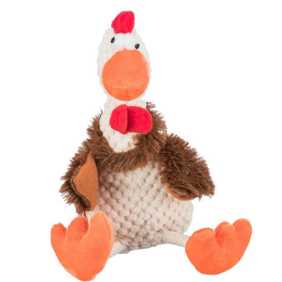 Jucărie pentru Câini, Cocoș din Pluș Be Eco, cu Sunet, 22 cm