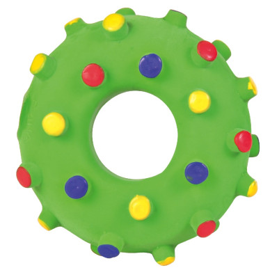 Jucărie pentru Câini, Junior, Mini Inel din Latex, 8 cm, Diferite Culori