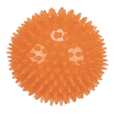 Jucărie pentru Câini, Minge Arici Plutitoare, 8 cm, Portocaliu