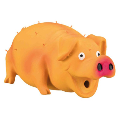 Jucărie pentru Câini, Porc Țepos din Latex, cu Sunet Original, 21 cm