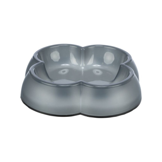 Trixie – castron din plastic pentru pisici, antiderapant, transparent, 0,25 L / 14 cm, diverse culori