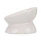 Trixie – castron ceramic ridicat pentru pisici, formă ergonomică, 0,15 L / 13 cm, alb