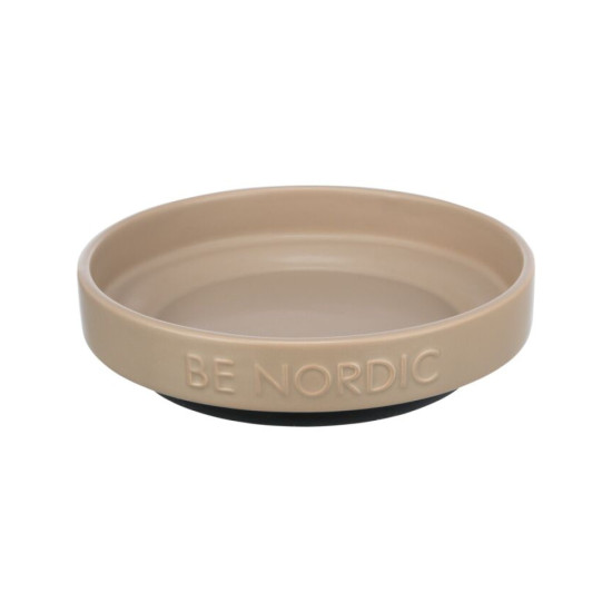Trixie – castron ceramic pentru câini și pisici, Be Nordic, 0,3 L / 16 cm, taupe
