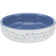 Trixie – castron ceramic pentru pisici, 0,3 L / 15 cm, albastru/alb