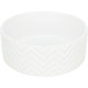Trixie – castron ceramic pentru câini și pisici, 0,4 L / 13 cm, alb