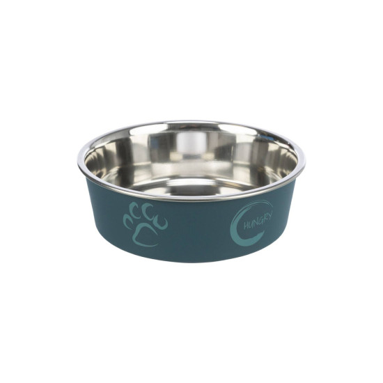 Trixie – castron din inox cu înveliș de plastic pentru câini și pisici, 0,75 L / 17 cm, diverse culori