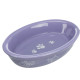 Castron Ceramic Oval pentru Pisici, 0.2 l / 15x10 cm, Diferite Culori