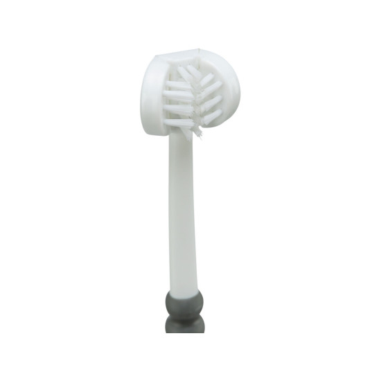 Trixie – periuță de dinți cu 3 capete pentru câini și pisici, 18 cm, alb/gri