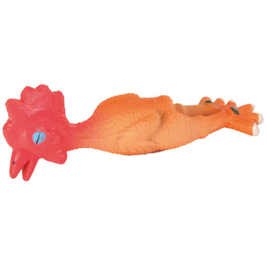 Jucărie pentru Câini, Pui din Latex, cu Sunet, 15 cm