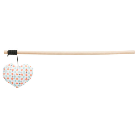 Jucărie pentru Pisici, Undiță cu Inimă Foșnitoare, 35 cm