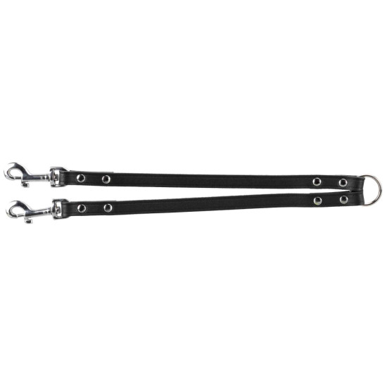 Lesă din Piele Dublă Trixie, XS-S: 30 cm / 10 mm, Negru