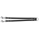 Lesă din Piele Dublă Trixie, XS-S: 30 cm / 10 mm, Negru