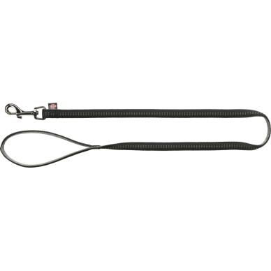Lesă Softline Elegance Trixie, L-XL: 1.00 m / 25 mm, Negru / Gri