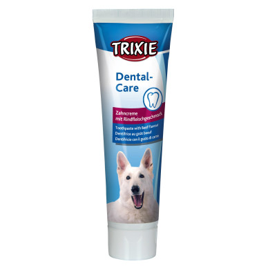 Pastă de Dinți cu Aromă de Vită pentru Câini, 100 g, Trixie, 