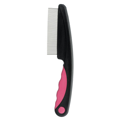 Pieptene pentru Îndepărtarea Puricilor și Prafului Trixie, 15 cm, Roz / Negru