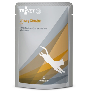 TROVET Urinary Struvite – hrană umedă dietetică pentru pisici adulte cu struvit, plic 85 g