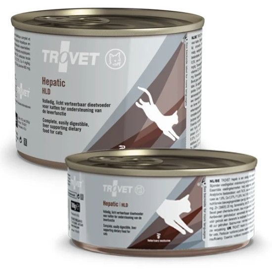 Trovet Hepatic – hrană umedă dietetică pentru pisici cu insuficiență hepatică, conservă 100 g