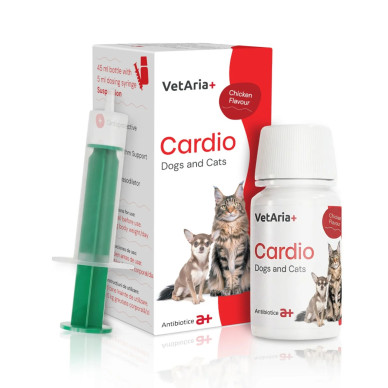 VetAria+ Cardio, suspensie orala caini si pisici, 45 ml