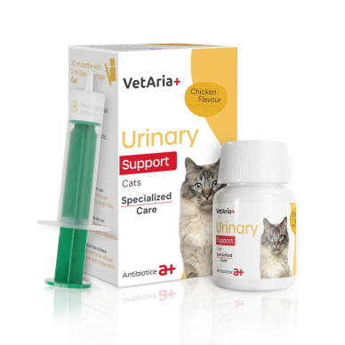 VetAria Urinary Support Cats, gel oral pisici tract urinar, 30 ml