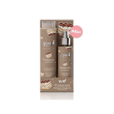 Yuup Tiramisu Duo 250 ml + 150 ml, șampon și parfum pentru câini și pisici